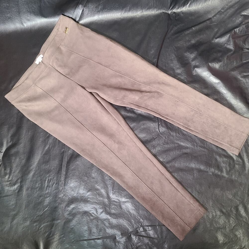 Calvin Klein brown. Faux Suede Legging Size xl